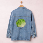 Lettuce cartoon illustratie denim jacket (Hangar)