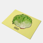 Lettuce cartoon illustratie deurmat (Schuin)
