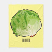 Lettuce cartoon illustratie fleece deken (Voorkant)