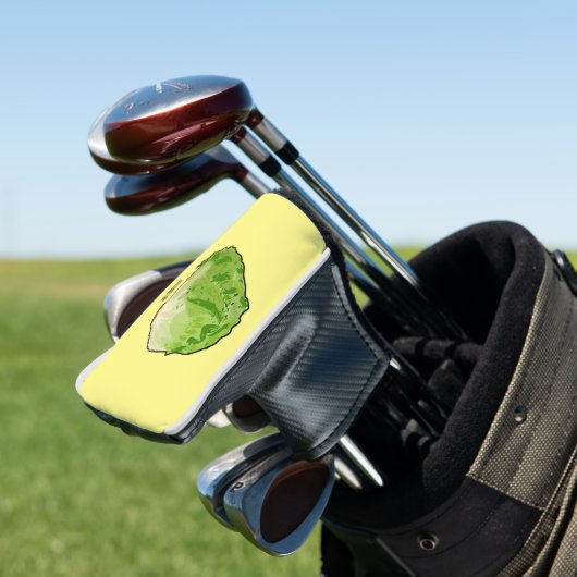 Lettuce cartoon illustratie golfheadcover (Insitu)