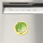Lettuce cartoon illustratie magneet (Insitu (Vaatwasser))