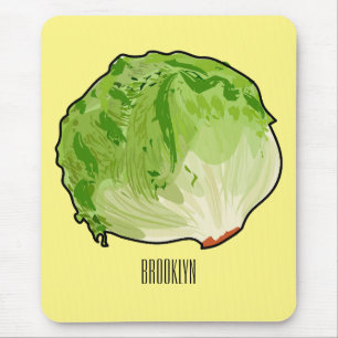 Lettuce cartoon illustratie muismat