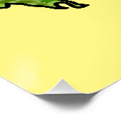 Lettuce cartoon illustratie perfect poster (Hoek)