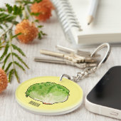 Lettuce cartoon illustratie sleutelhanger (Voorkant Rechts)
