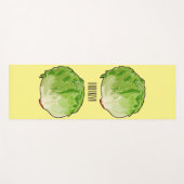 Lettuce cartoon illustratie yogamat (Voorkant (horizontaal))