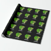 Lettuce Celerybrate Funny Veggie Pun Dark BG Cadeaupapier (Uitgerold)