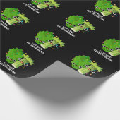 Lettuce Celerybrate Funny Veggie Pun Dark BG Cadeaupapier (Hoek)
