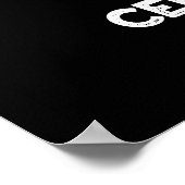 Lettuce Celerybrate Funny Veggie Pun Dark BG Poster (Hoek)