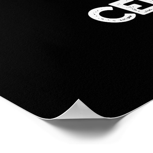 Lettuce Celerybrate Funny Veggie Pun Dark BG Poster (Hoek)