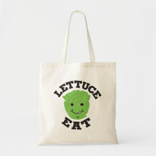 Lettuce Eat Funny Quottes Art Lettuce Art Design Tote Bag