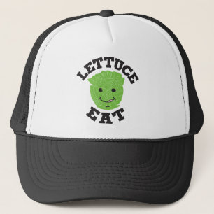 Lettuce Eat Funny Quottes Art Lettuce Art Design Trucker Pet