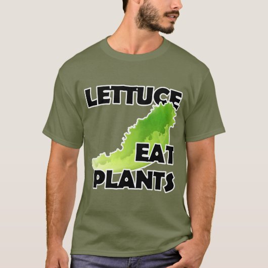 Lettuce Eat Planten - Vegan T-Shirt (Voorkant)