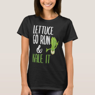 Lettuce gaat rennen en geeft het grappig Vegan Run T-shirt