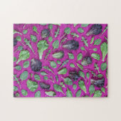Lettuce Greens op Paars Legpuzzel (Horizontaal)