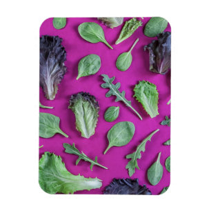 Lettuce Greens op Paars Magneet