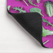 Lettuce Greens op Paars Muismat (Hoek)