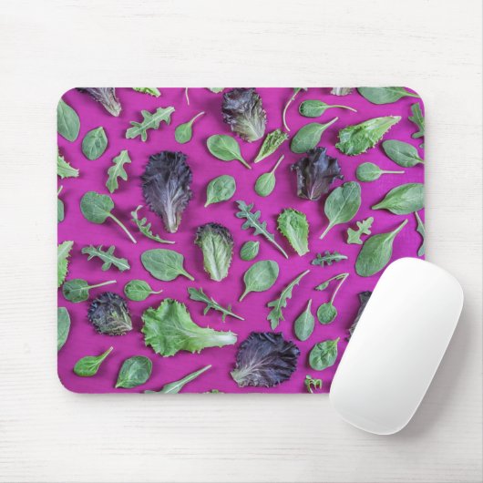 Lettuce Greens op Paars Muismat (Met muis)