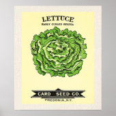 Lettuce Kaart Seed Company Poster (Voorkant)