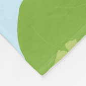 Lettuce Pattern Fleece Deken (Hoek)