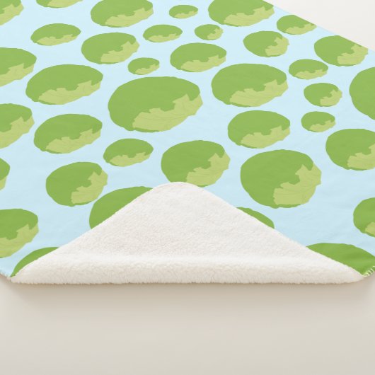 Lettuce Pattern Sherpa Deken (3/4)