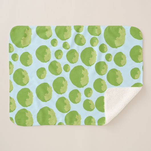 Lettuce Pattern Sherpa Deken (Voorkant (horizontaal))