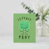 Lettuce Pray Briefkaart (Staand voorkant)