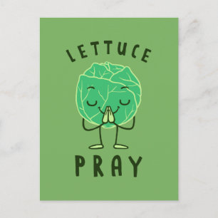 Lettuce Pray Briefkaart