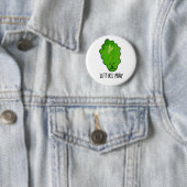 Lettuce Pray Funny Veggie Pun Ronde Button 5,7 Cm (In situ)
