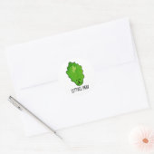 Lettuce Pray Funny Veggie Pun Ronde Sticker (Envelop)