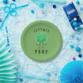 Lettuce Pray Papieren Bordje (Feest)