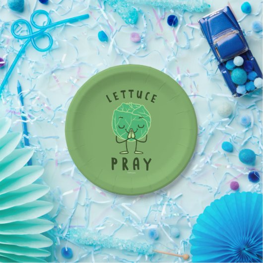 Lettuce Pray Papieren Bordje (Feest)
