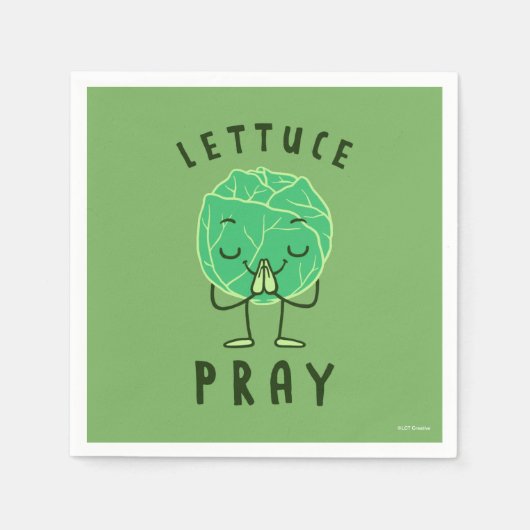 Lettuce Pray Servet (Voorkant)