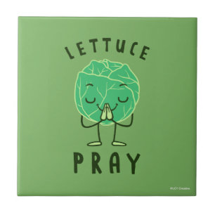 Lettuce Pray Tegeltje