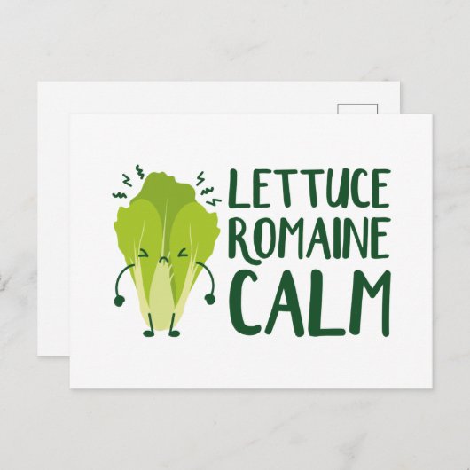 Lettuce Romaine Calm Briefkaart (Voorkant / Achterkant)