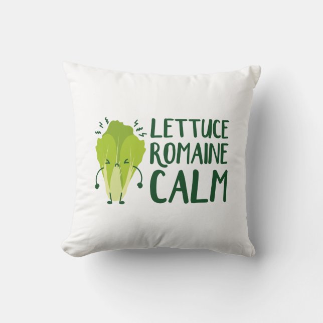 Lettuce Romaine Calm Kussen (Voorkant)