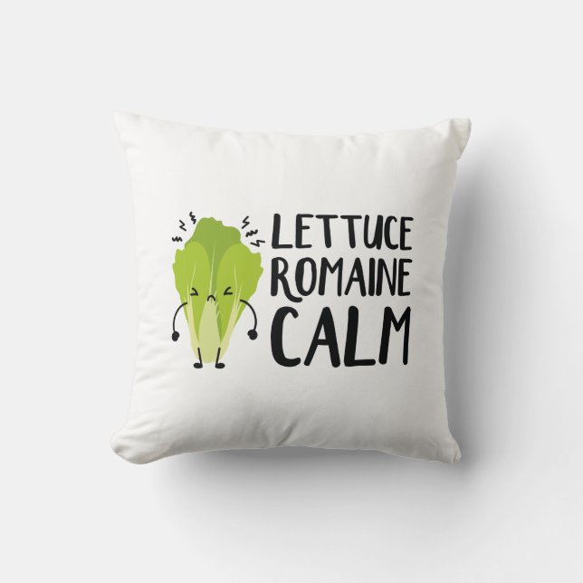 Lettuce Romaine Calm Kussen (Voorkant)