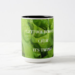 Lettuce Romaine Calm Tweekleurige Koffiemok