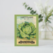 Lettuce Seed Pack Briefkaart (Staand voorkant)