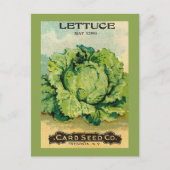 Lettuce Seed Pack Briefkaart (Voorkant)