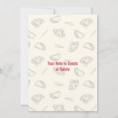 Lettuce Taco'over een feestdag Kaart (Achterkant)