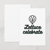 Lettuce viert bedankkaart (Voorkant / Achterkant)