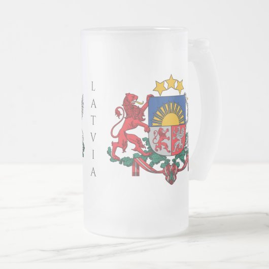 letvia embleem matglas bierpul (Voorkant rechts)