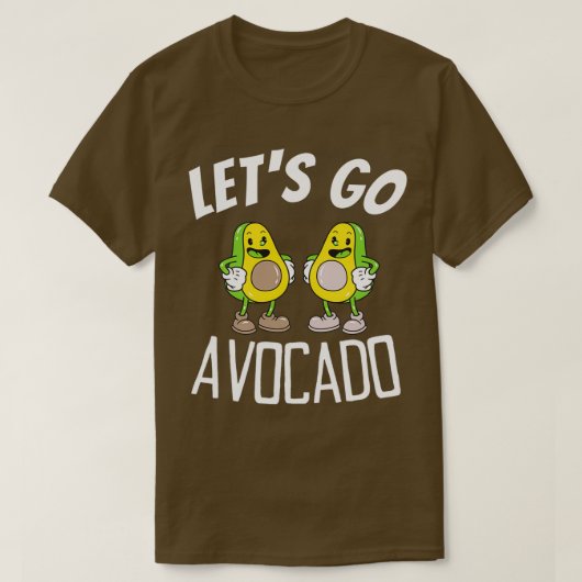 Letx27s gaat Avocado 1 T-shirt (Design voorkant)