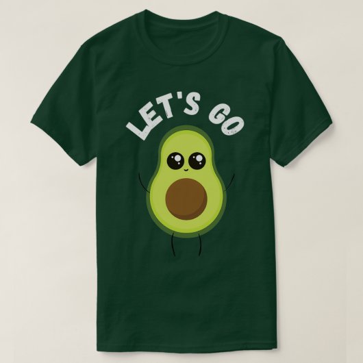 Letx27s Go avocado T-shirt (Design voorkant)