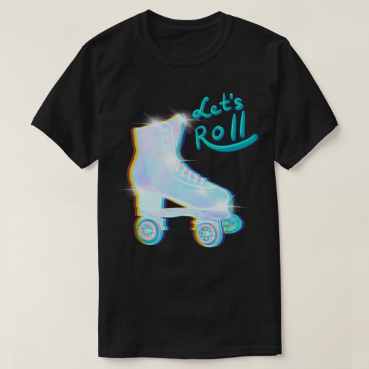 Letx27s Roll Impala holografische schaatsen T-shirt (Design voorkant)