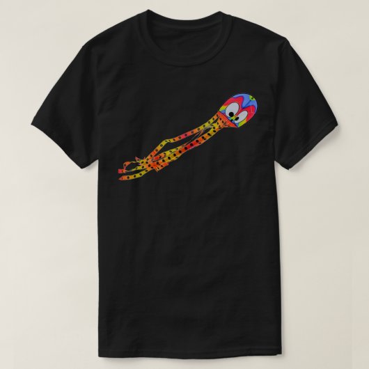 Letx27's vliegen op een brutale pokaDot Octopus T-shirt (Design voorkant)