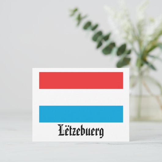 Lëtzebuerg Flag Briefkaart (Staand voorkant)