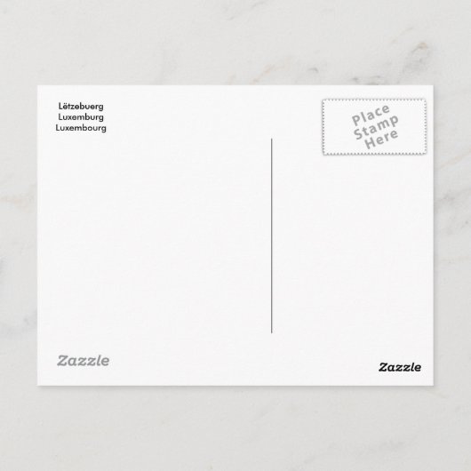 Lëtzebuerg Flag Briefkaart (Achterkant)
