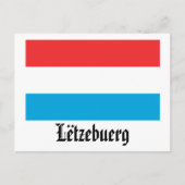 Lëtzebuerg Flag Briefkaart (Voorkant)