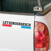 Lëtzebuergesch Bumpersticker (Op Truck)